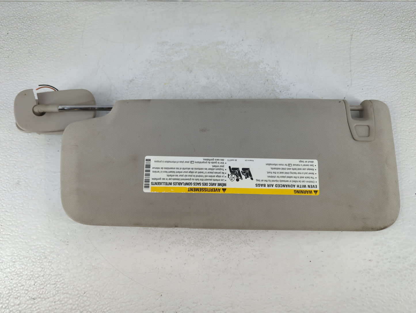 2007-2013 Chevrolet Silverado 1500 Sun Visor Shade Replacement Passenger Right Mirror Fits OEM Used Auto Parts