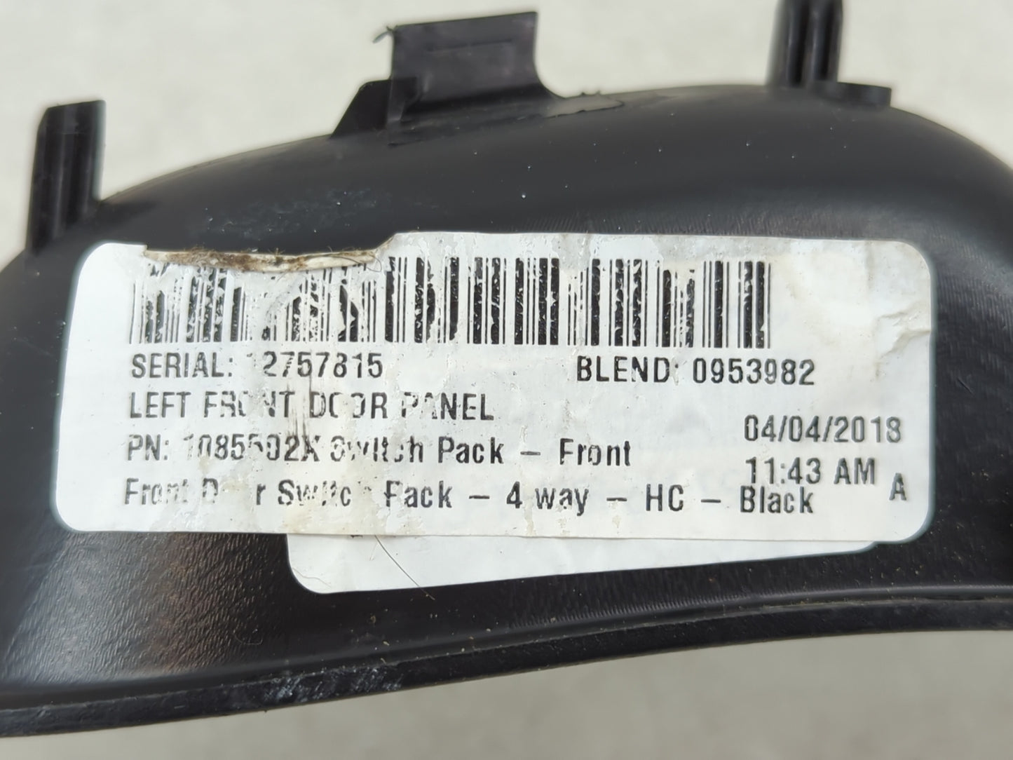 2012-2018 Ford Focus Master Power Window Switch Replacement Driver Side Left P/N:1085502X 0953982 Fits OEM Used Auto Parts - Oemusedautoparts1.com