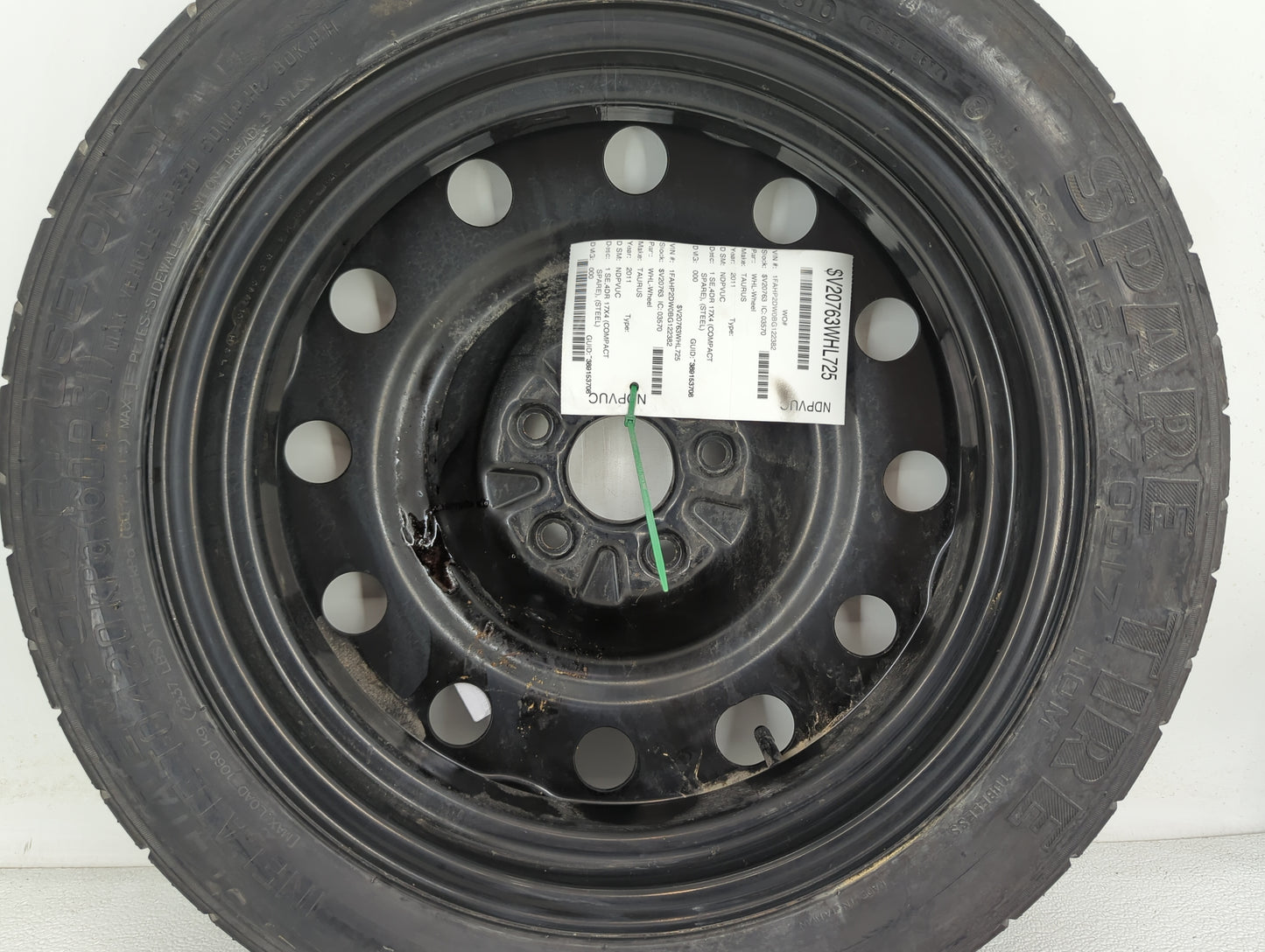 2018-2022 Toyota Camry Spare Donut Tire Wheel Rim Oem