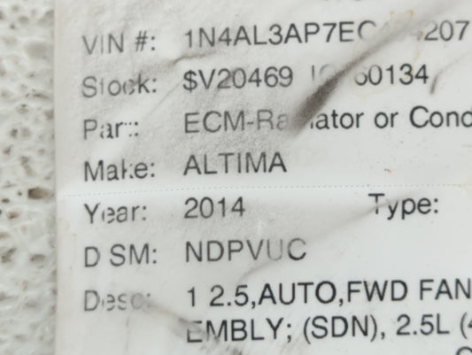 2014-2014 Nissan Altima Spare Donut Tire Wheel Rim Oem