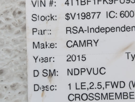 2007-2017 Toyota Camry Spare Donut Tire Wheel Rim Oem