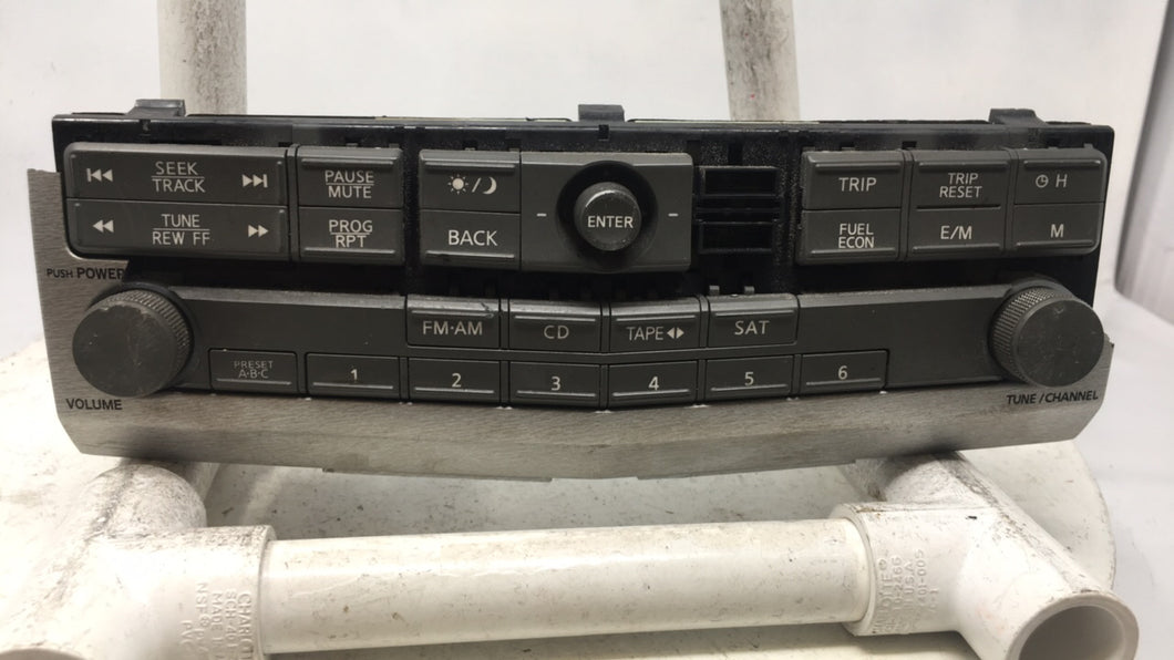 2006 Nissan Maxima Radio AM FM Cd Player Receiver Replacement P/N:28395-ZK00B Fits OEM Used Auto Parts - Oemusedautoparts1.com