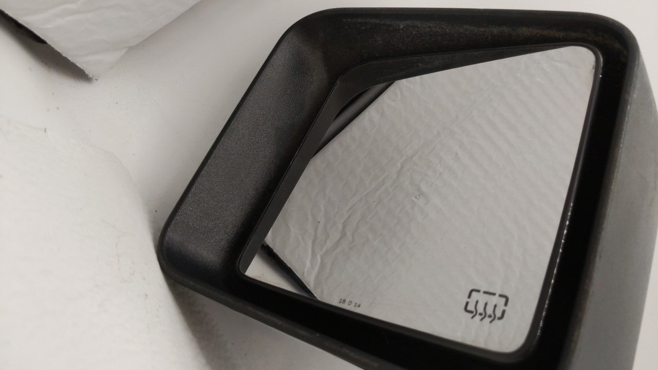 2014-2014 Jeep Wrangler Driver Left Side View Power Door Mirror Black 254348 - Oemusedautoparts1.com