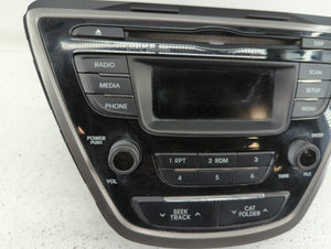2011-2013 Hyundai Elantra Radio AM FM Cd Player Receiver Replacement P/N:96170-3X165RA5 96560-3X101FP Fits 2011 2012 2013 OEM Used Auto Parts - Oemusedautoparts1.com