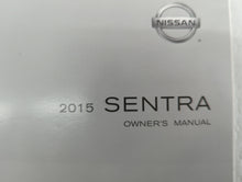 2015 Nissan Sentra Owners Manual Book Guide OEM Used Auto Parts