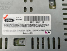 2013-2015 Ford Taurus Radio AM FM Cd Player Receiver Replacement P/N:DG1T-19C107-HB DG1T-19C107-JC Fits 2013 2014 2015 OEM Used Auto Parts