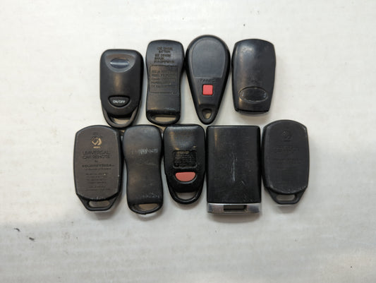 Lot of 10 Aftermarket Keyless Entry Remote Fob MIXED FCC IDS MIXED PART