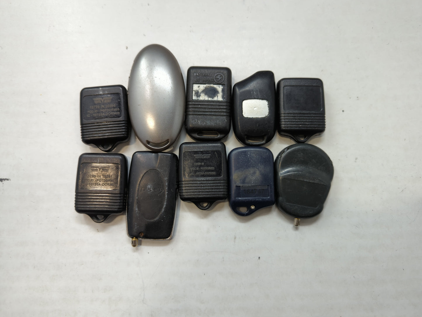 Lot of 10 Aftermarket Keyless Entry Remote Fob MIXED FCC IDS MIXED PART - Oemusedautoparts1.com