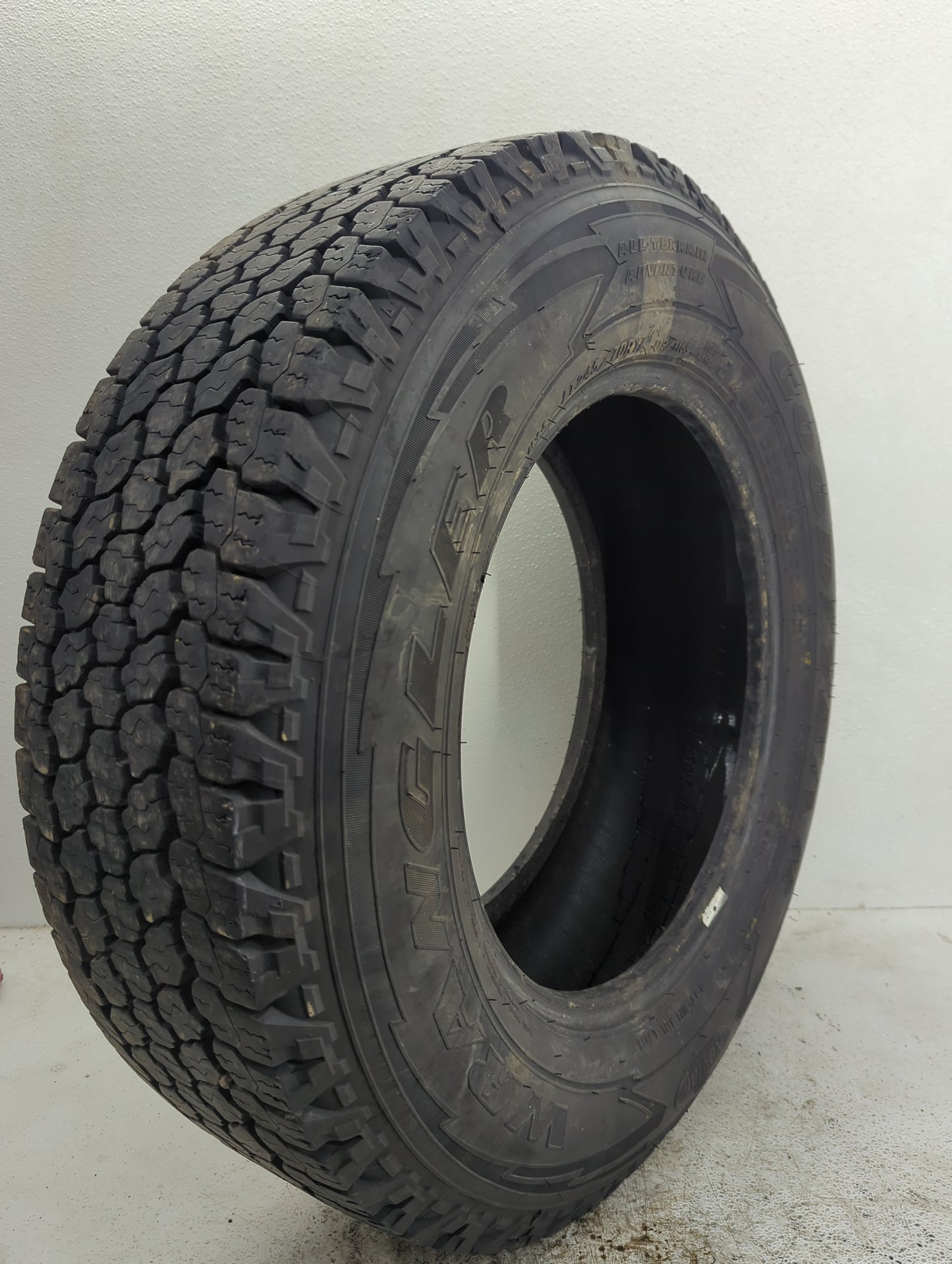 Used Tire LT245/70R17 GOODYEAR WRANGLER 119/116S All Terrain - Tread Depth 10/32 - Oemusedautoparts1.com