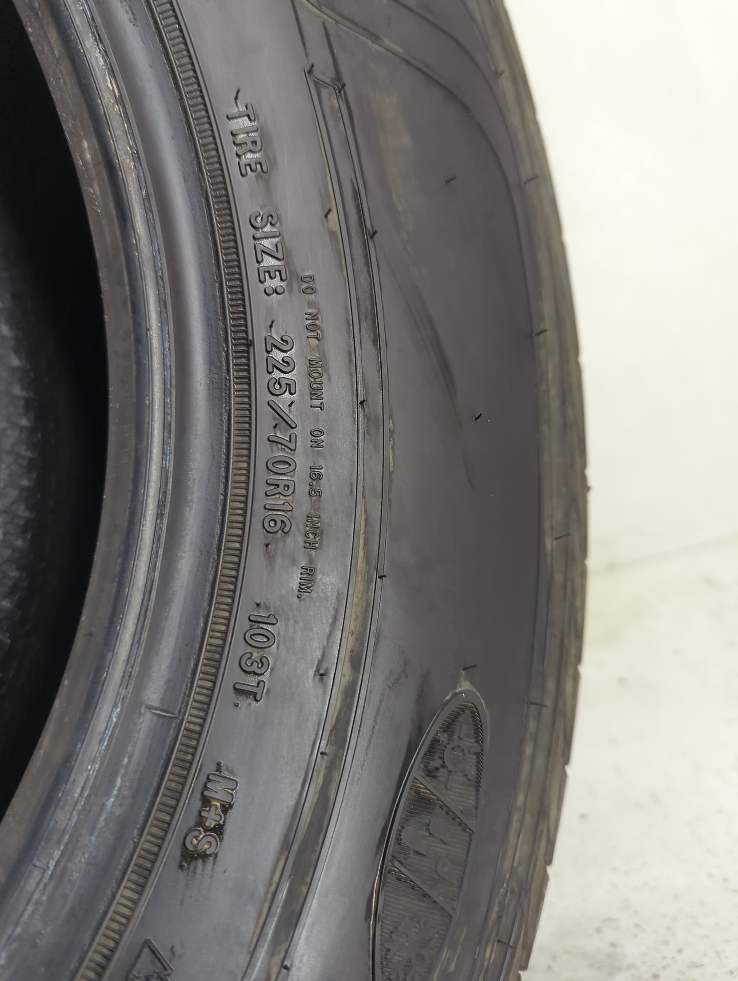 Used Tire 225/70R16 GOODYEAR ASSURANCE WEATHERREADY 103T - Tread Depth 9.5/32 - Oemusedautoparts1.com
