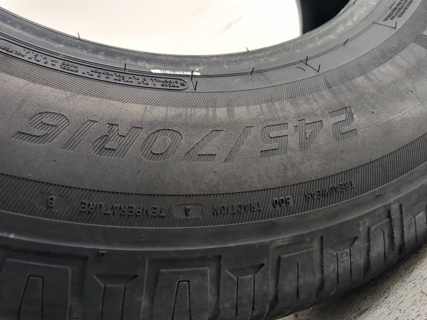 Used Tire 245/70R16 IRONMAN ALL COUNTRY HT 107T - Tread Depth 7/32 - Oemusedautoparts1.com