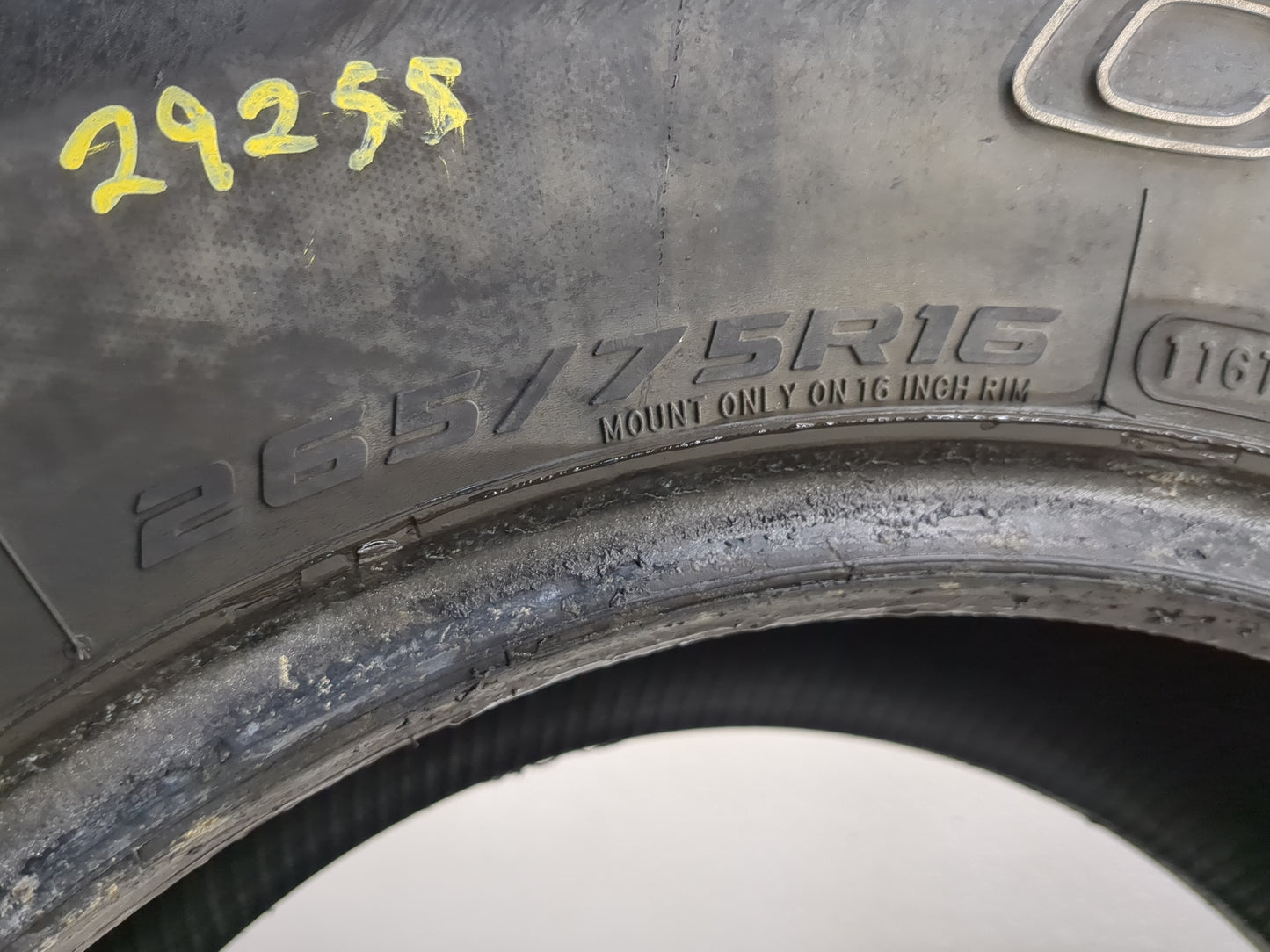 Used Tire 265/75R16 MASTERCRAFT COURSER HSX TOUR 116T - Tread Depth 9/32 - Oemusedautoparts1.com