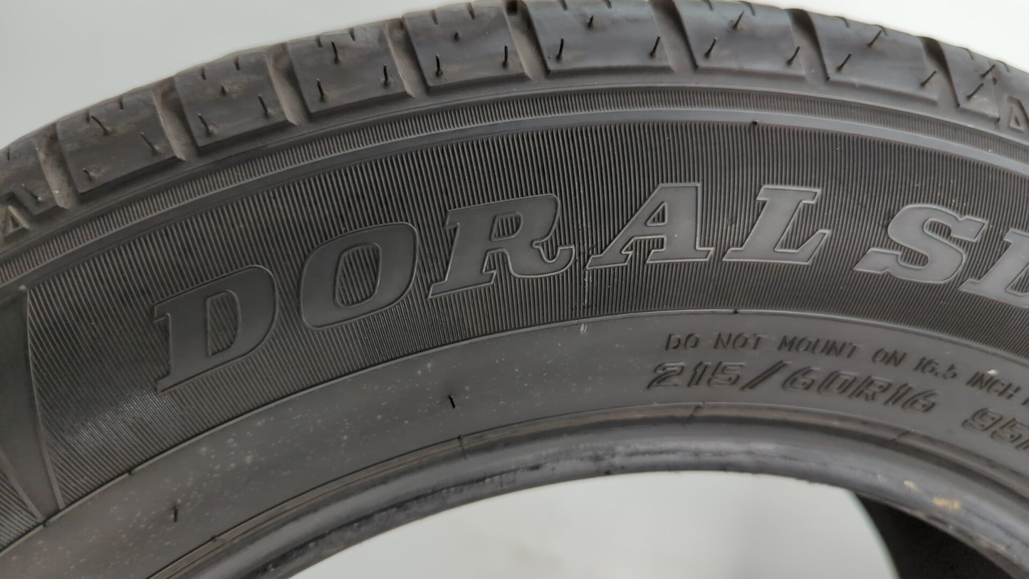 Used Tire 215/60R16 DORAL SDL-SPORT 95H All Season - Tread Depth 8/32 - Oemusedautoparts1.com