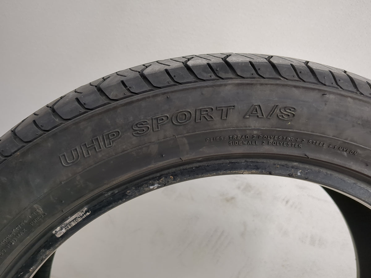 Used Tire 245/45R18 FUZION UHP SPORT A/S 100W - Tread Depth 8/32 - Oemusedautoparts1.com