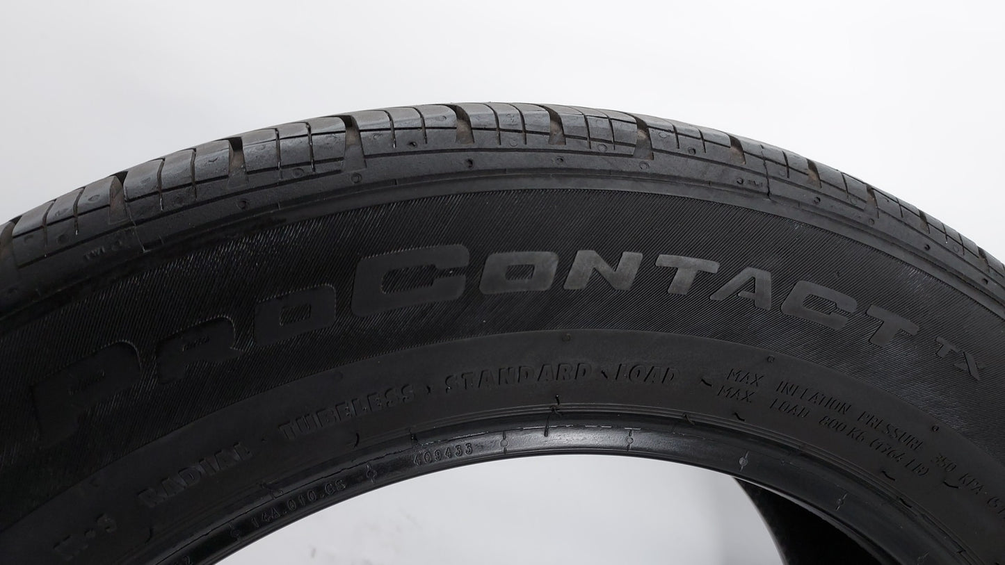 Used Tire 225/60R18 CONTINENTAL PROCONTACT TX 100H All Season - Tread Depth 9/32 - Oemusedautoparts1.com