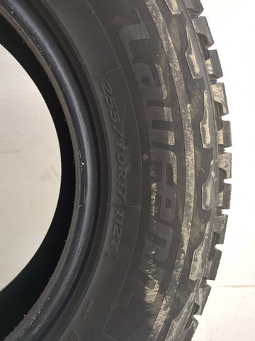 Used Tire 255/70R17 LAUFENN X FIT AT 112T - Tread Depth 9/32