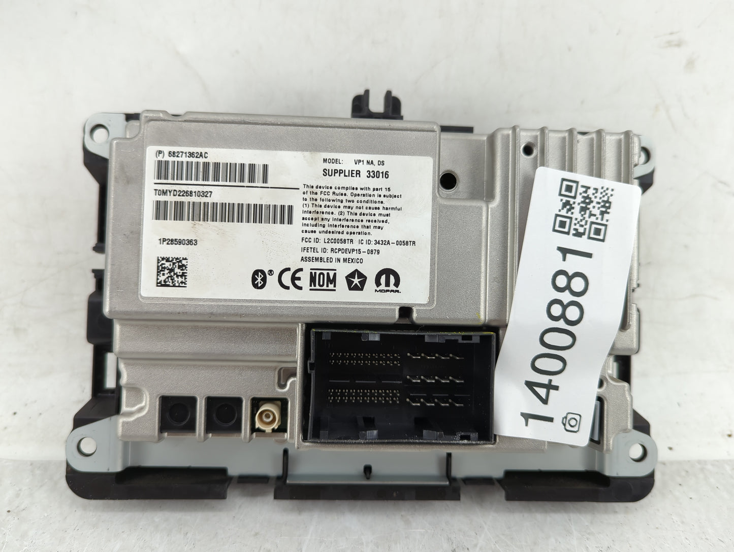 0 Radio AM FM Cd Player Receiver Replacement Fits Fits 217 2018 2019 2020 OEM Used Auto Parts - Oemusedautoparts1.com