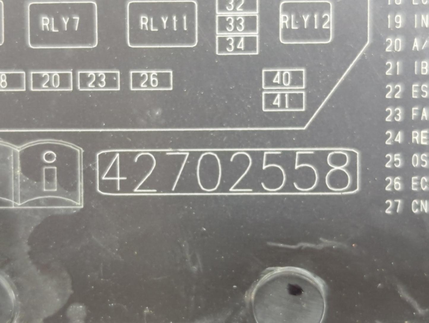 0 Fusebox Fuse Box Panel Relay Module Fits Fits 219 2020 2021 2022 OEM Used Auto Parts - Oemusedautoparts1.com