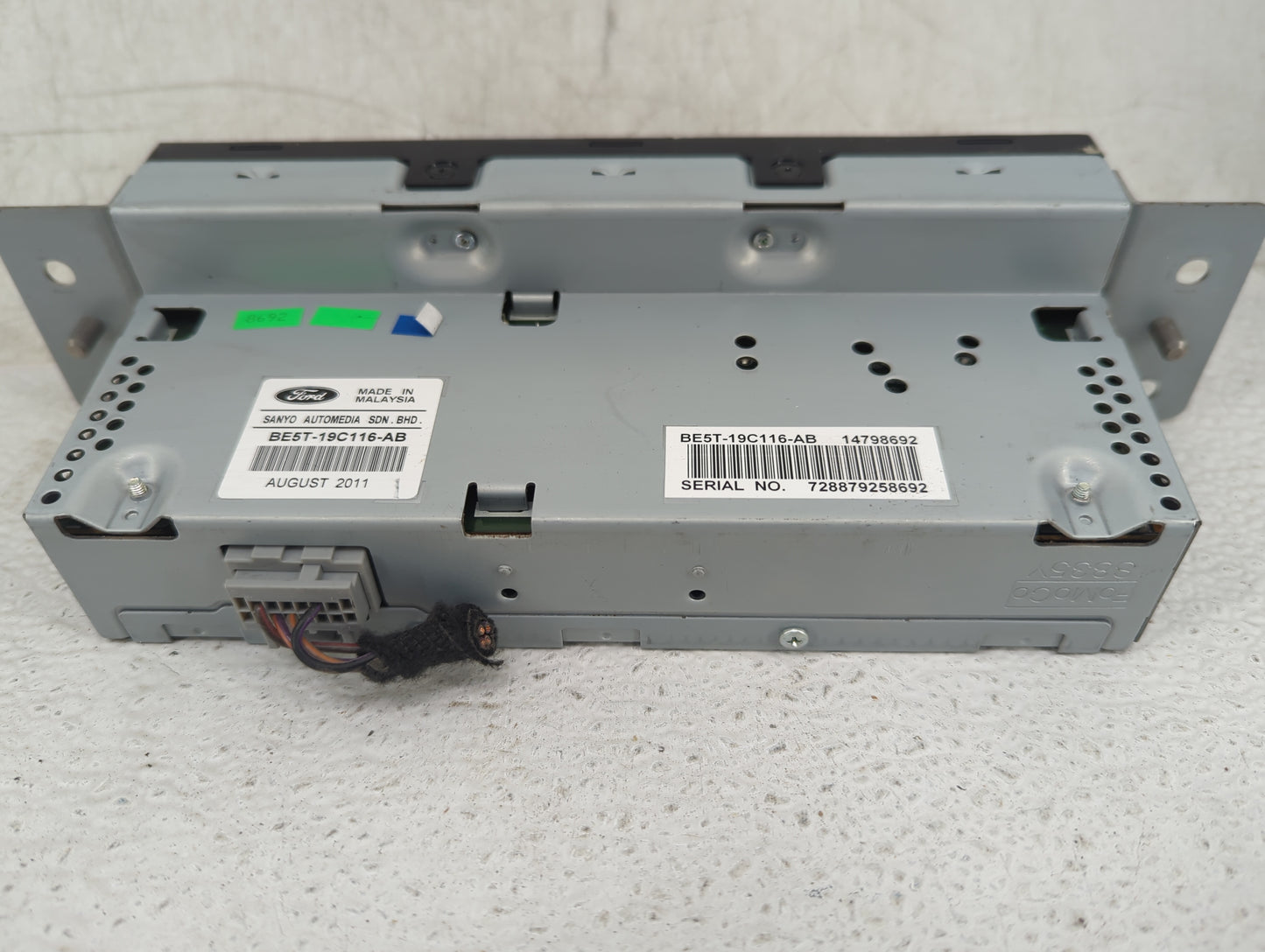 0 Radio AM FM Cd Player Receiver Replacement Fits OEM Used Auto Parts - Oemusedautoparts1.com