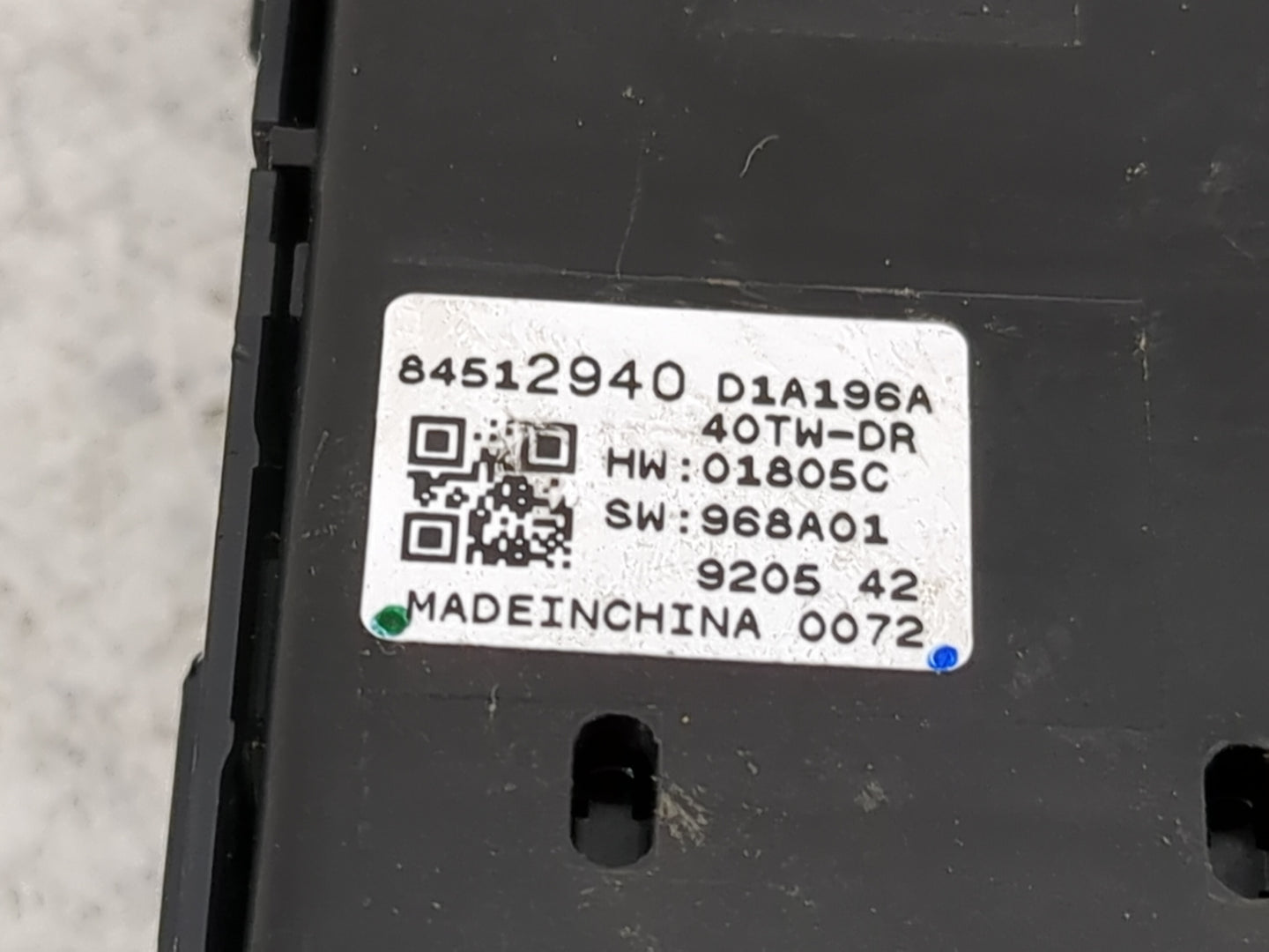 0 Master Power Window Switch Replacement Driver Side Left Fits OEM Used Auto Parts - Oemusedautoparts1.com