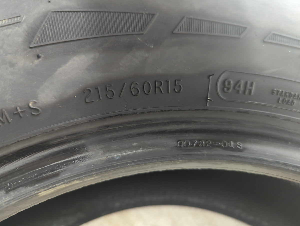 Used Tire 215/60R15 MASTERCRAFT AVENGER TOURING LSR 94H - Tread Depth 7/32 - Oemusedautoparts1.com