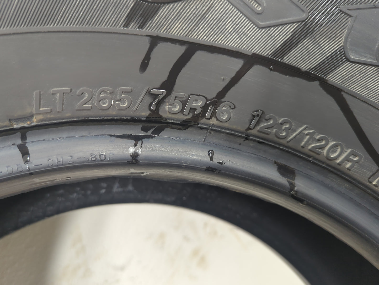 Used Tire 265/75R16 FIRESTONE TRANSFORCE AT2 123R - Tread Depth 11/32 - Oemusedautoparts1.com