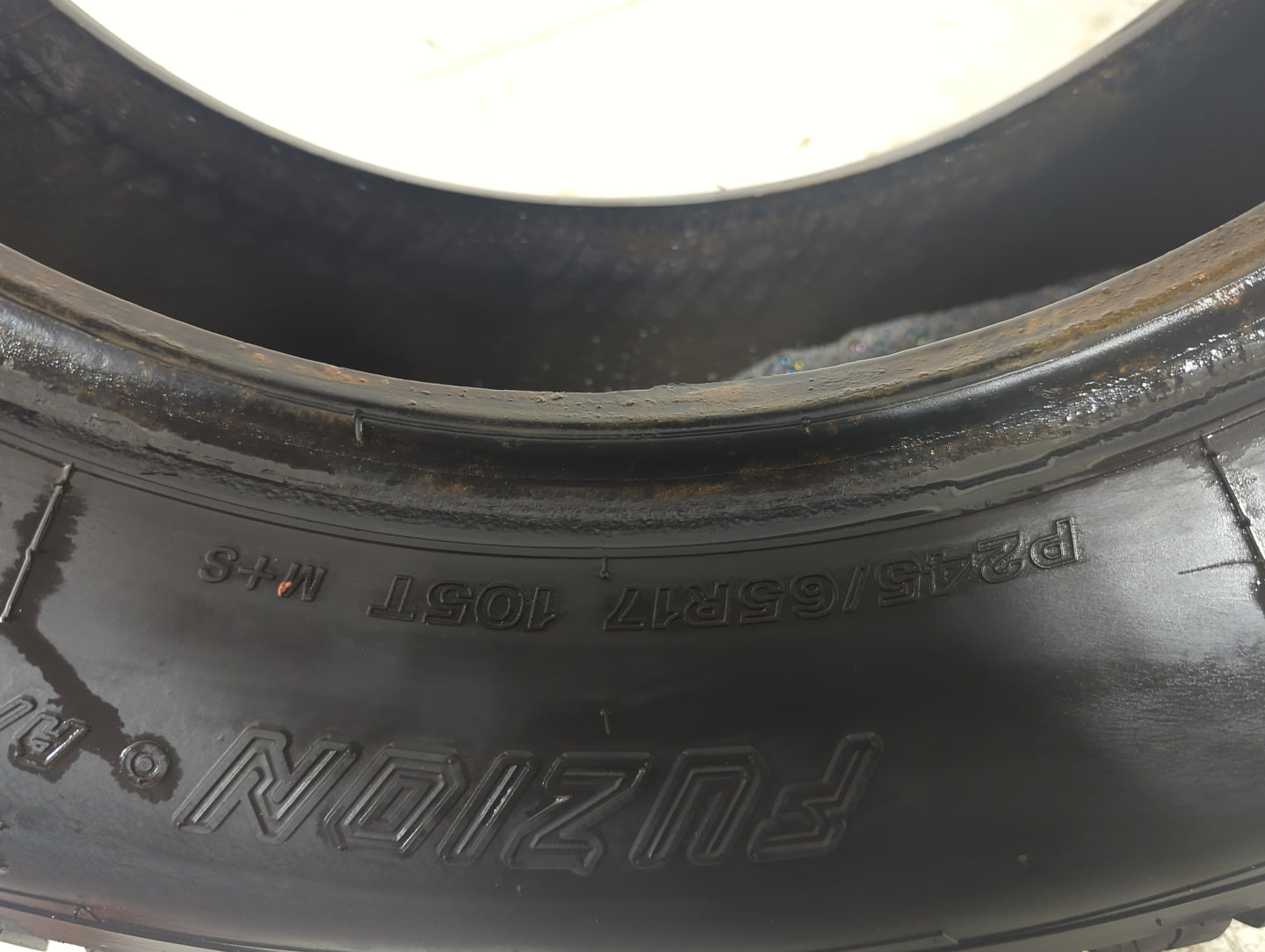 Used Tire 245/65R17 FUZION A/T 105T - Tread Depth 9/32 - Oemusedautoparts1.com