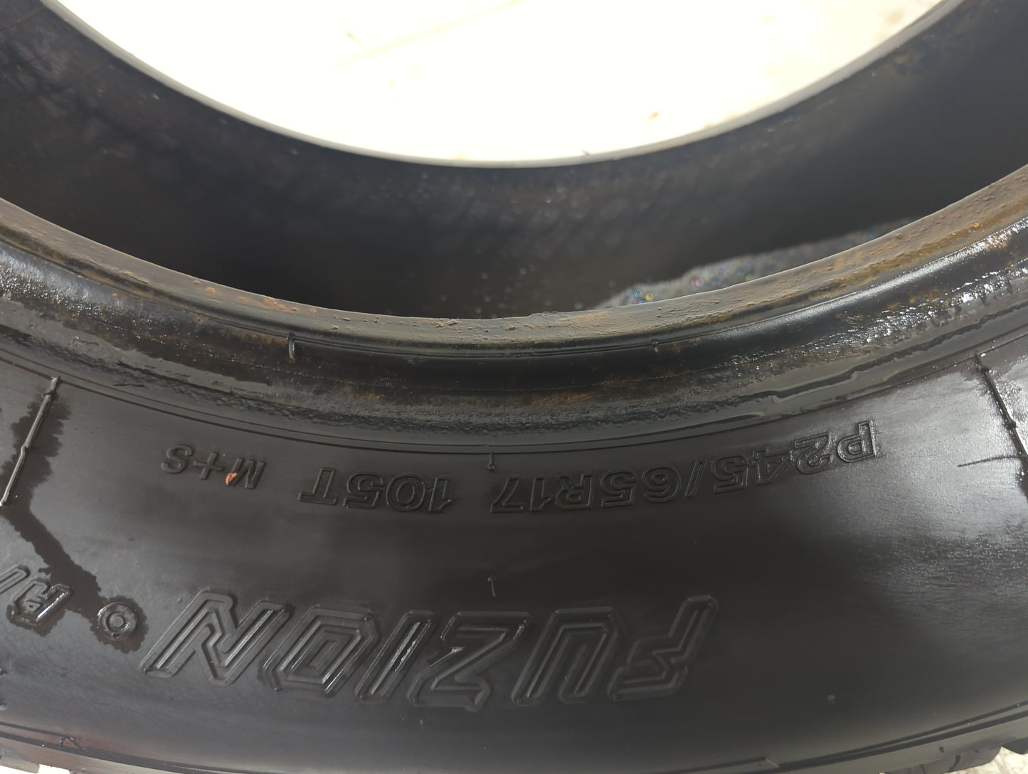 Used Tire 245/65R17 FUZION A/T 105T - Tread Depth 9/32 - Oemusedautoparts1.com