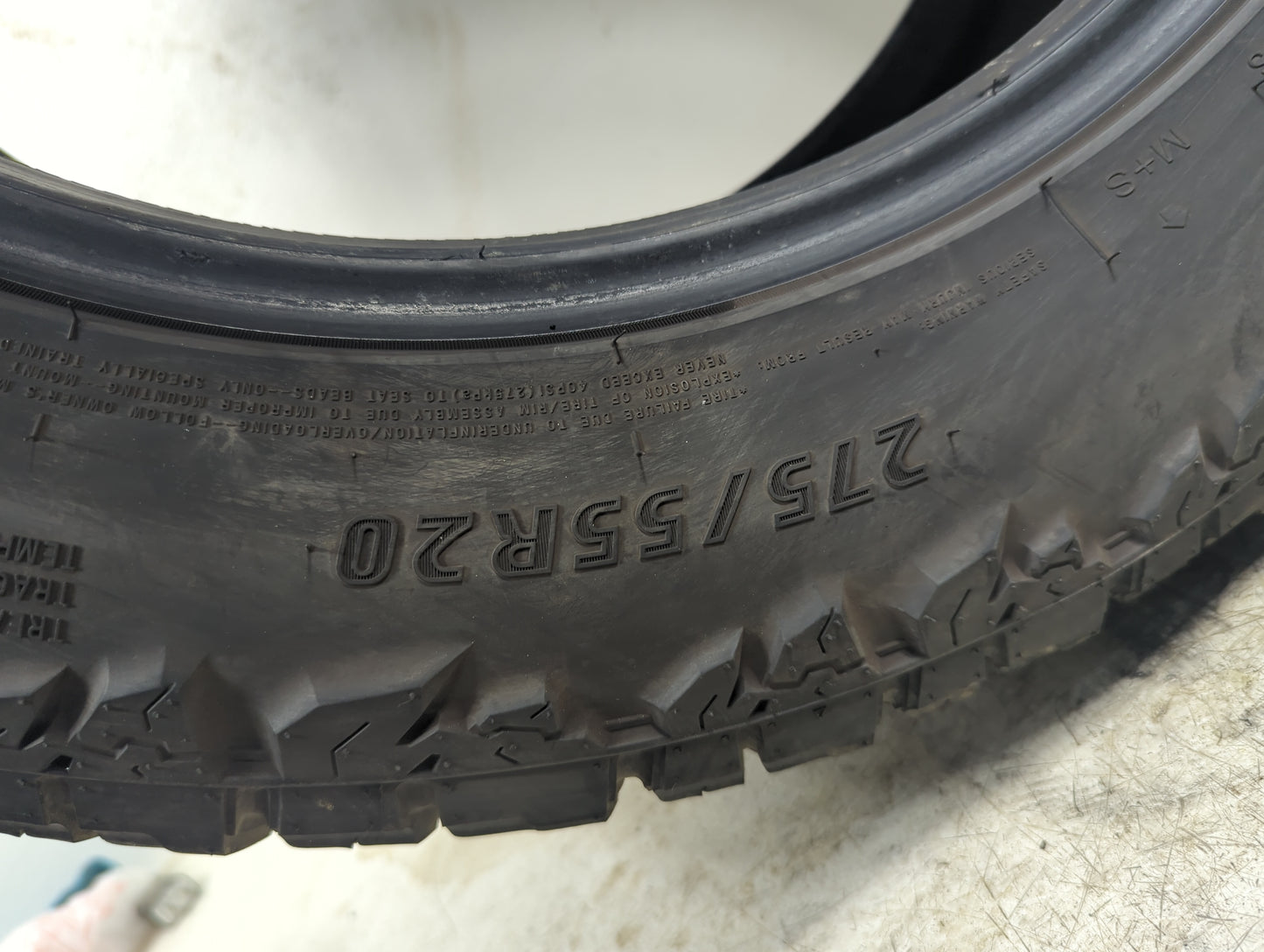 Used Tire 275/55R20 IRONHEAD THRASHER AT 117T - Tread Depth 13/32 - Oemusedautoparts1.com