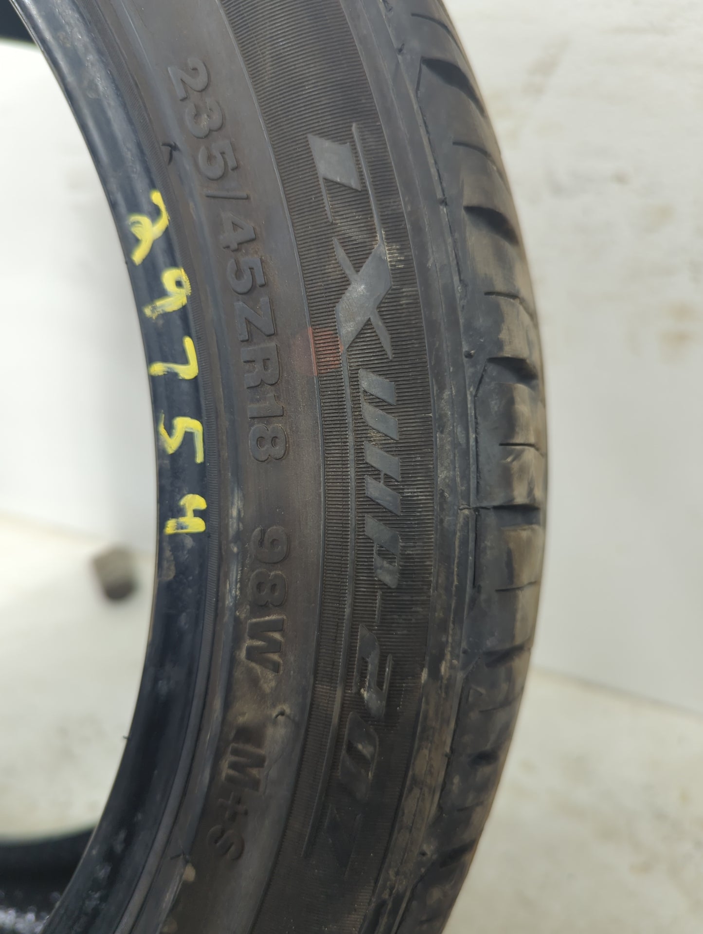 Used Tire 235/45R18 LEXANI LX-TWENTY 98W - Tread Depth 8/32 - Oemusedautoparts1.com