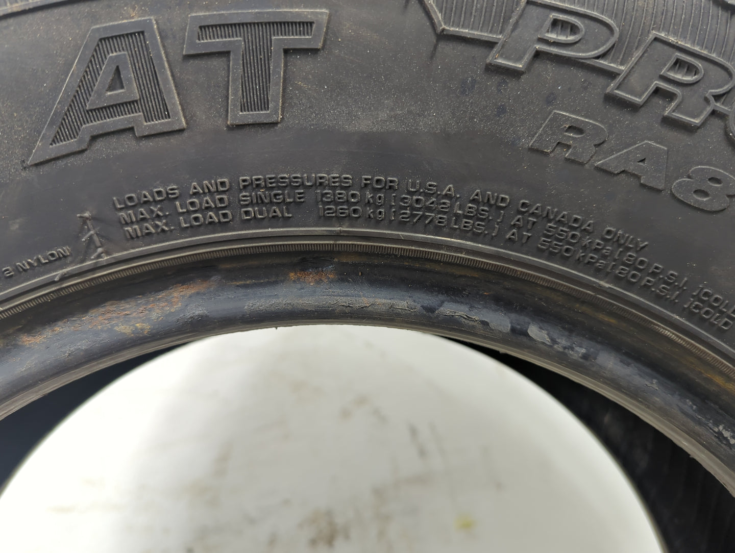 Used Tire 245/75R16 NEXEN ROADIAN AT PRO RA8 120R - Tread Depth 9/32 - Oemusedautoparts1.com