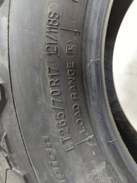 Used Tire 265/70R17 BFGOODRICH ALL-TERRAIN T/A KO2 121S - Tread Depth 10/32 - Oemusedautoparts1.com