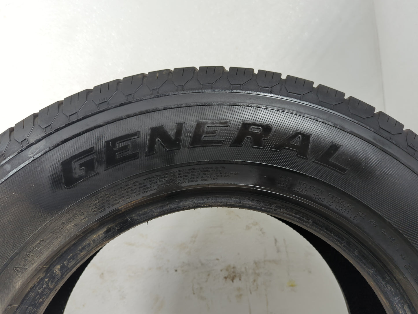 Used Tire 245/70R17 GENERAL GRABBER 110S - Tread Depth 8/32 - Oemusedautoparts1.com