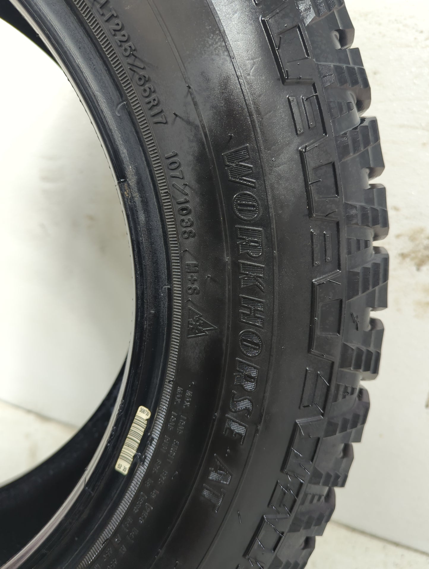 Used Tire 225/65R17 GOODYEAR WORKHORSE AT 107S - Tread Depth 14/32 - Oemusedautoparts1.com