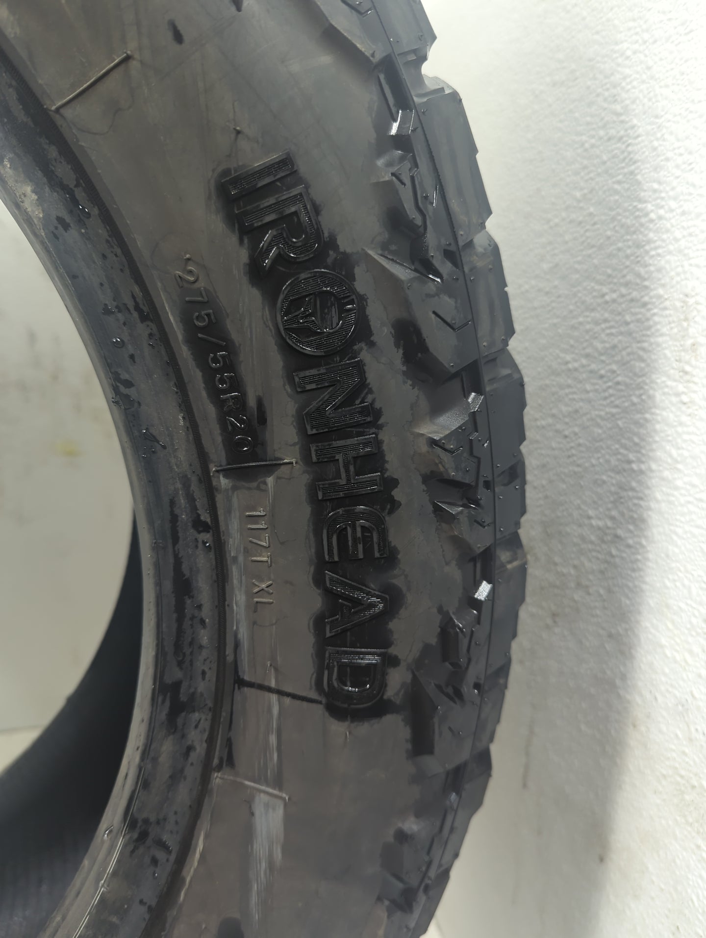 Used Tire 275/55R20 IRONHEAD THRASHER AT 117T - Tread Depth 13/32 - Oemusedautoparts1.com