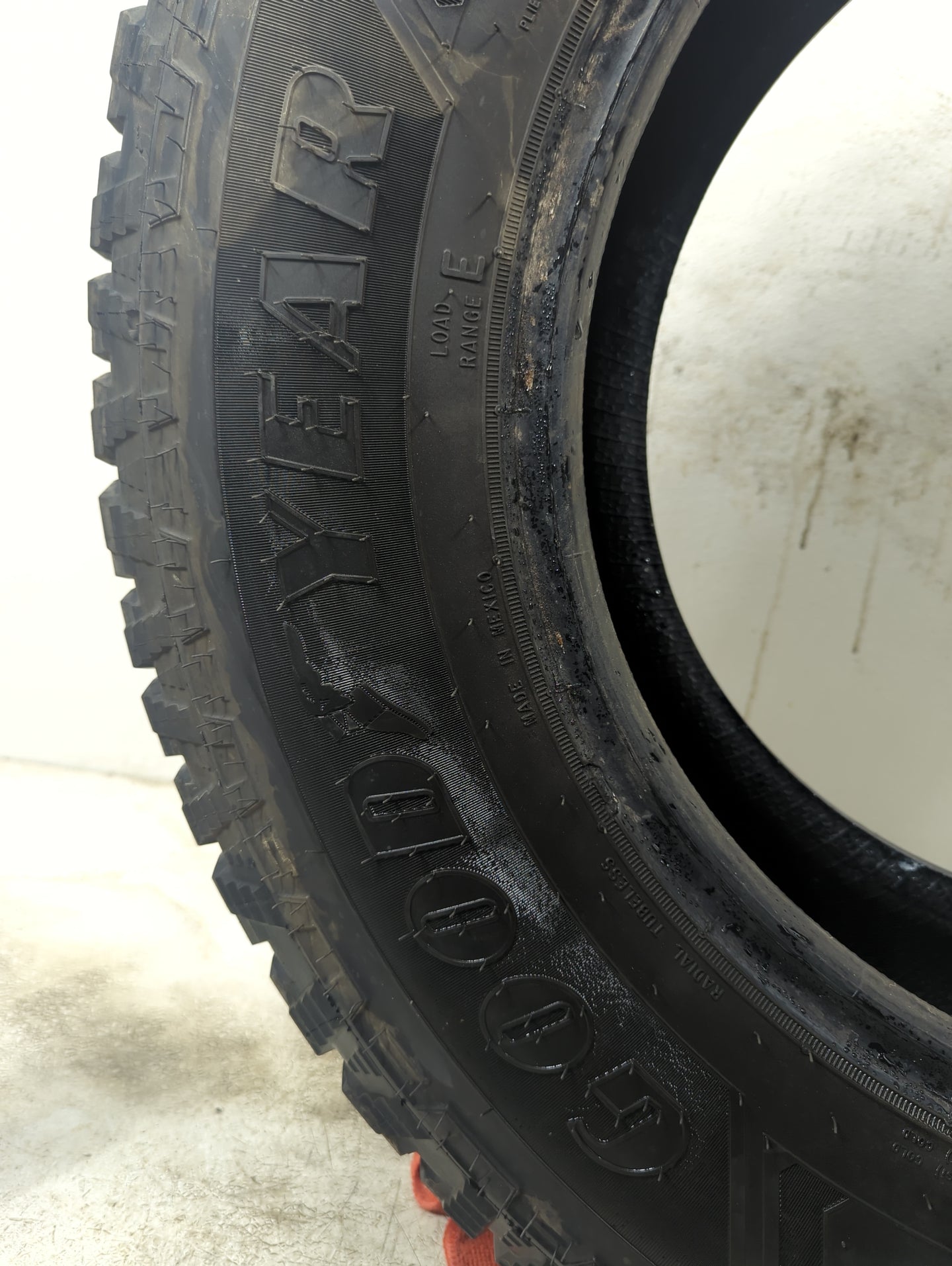 Used Tire 245/75R17 GOODYEAR WRANGLER WORKHORSE AT 121R - Tread Depth 10/32 - Oemusedautoparts1.com
