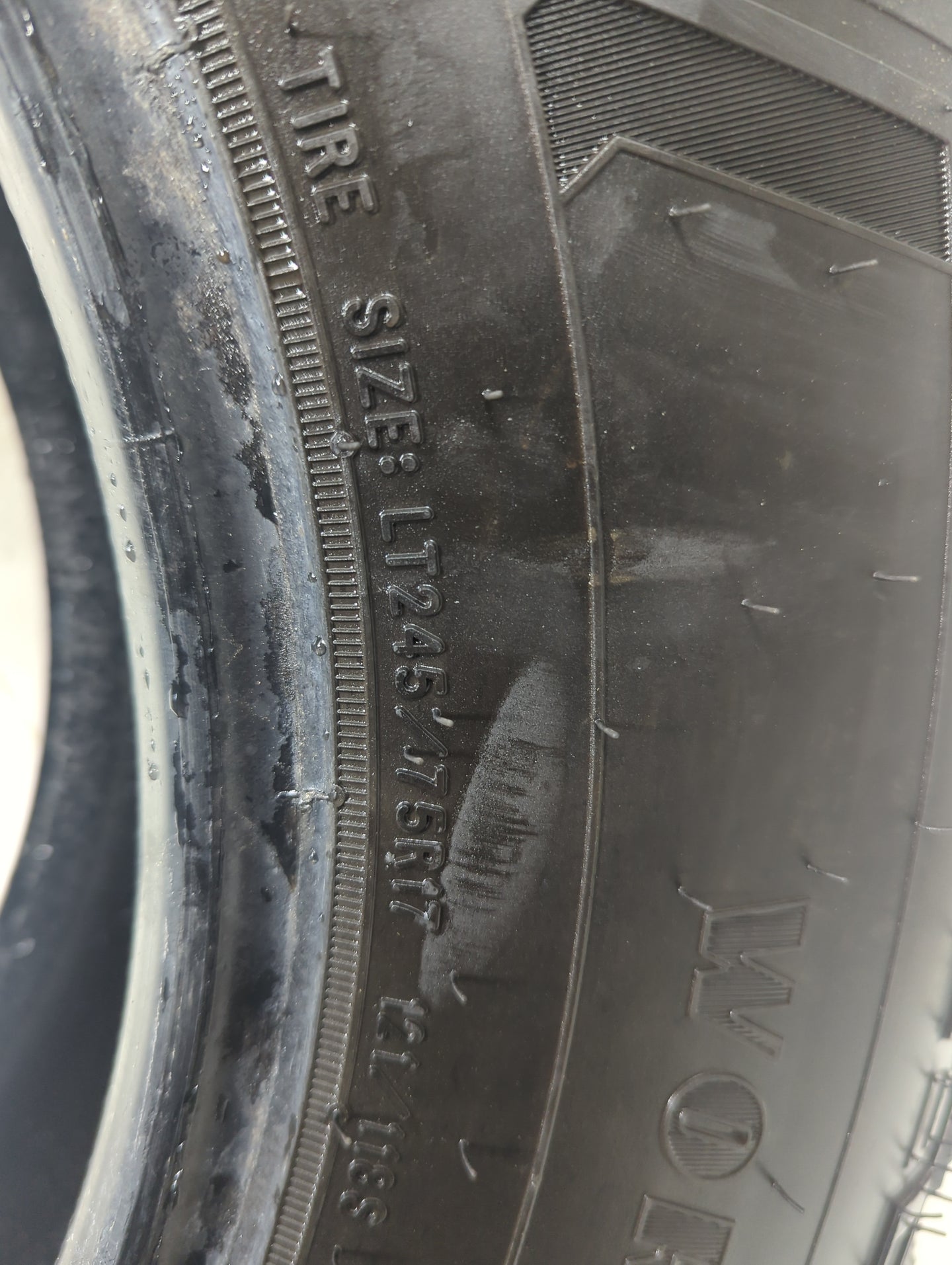 Used Tire 245/75R17 GOODYEAR WRANGLER WORKHORSE AT 121R - Tread Depth 10/32 - Oemusedautoparts1.com