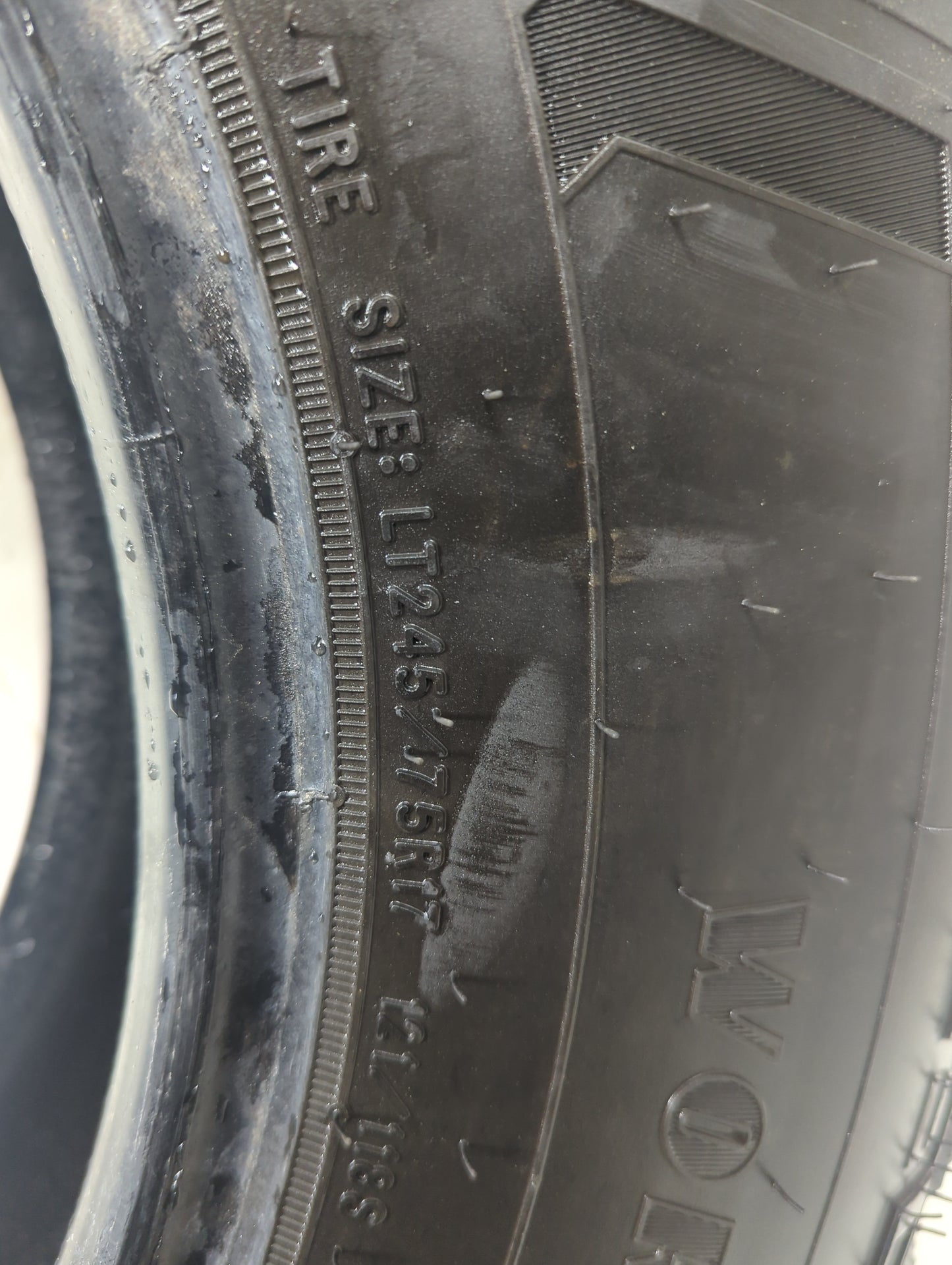 Used Tire 245/75R17 GOODYEAR WRANGLER WORKHORSE AT 121R - Tread Depth 10/32 - Oemusedautoparts1.com
