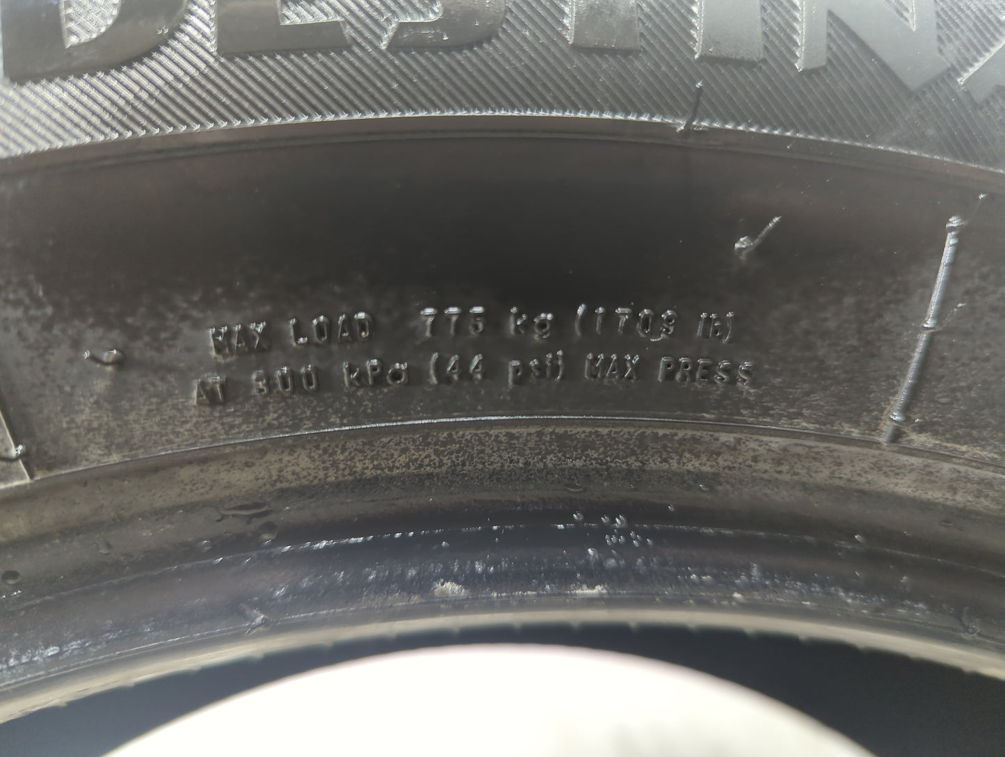 Used Tire 235/55R17 FIRESTONE DESTINATION LE3 99H - Tread Depth 8/32 - Oemusedautoparts1.com
