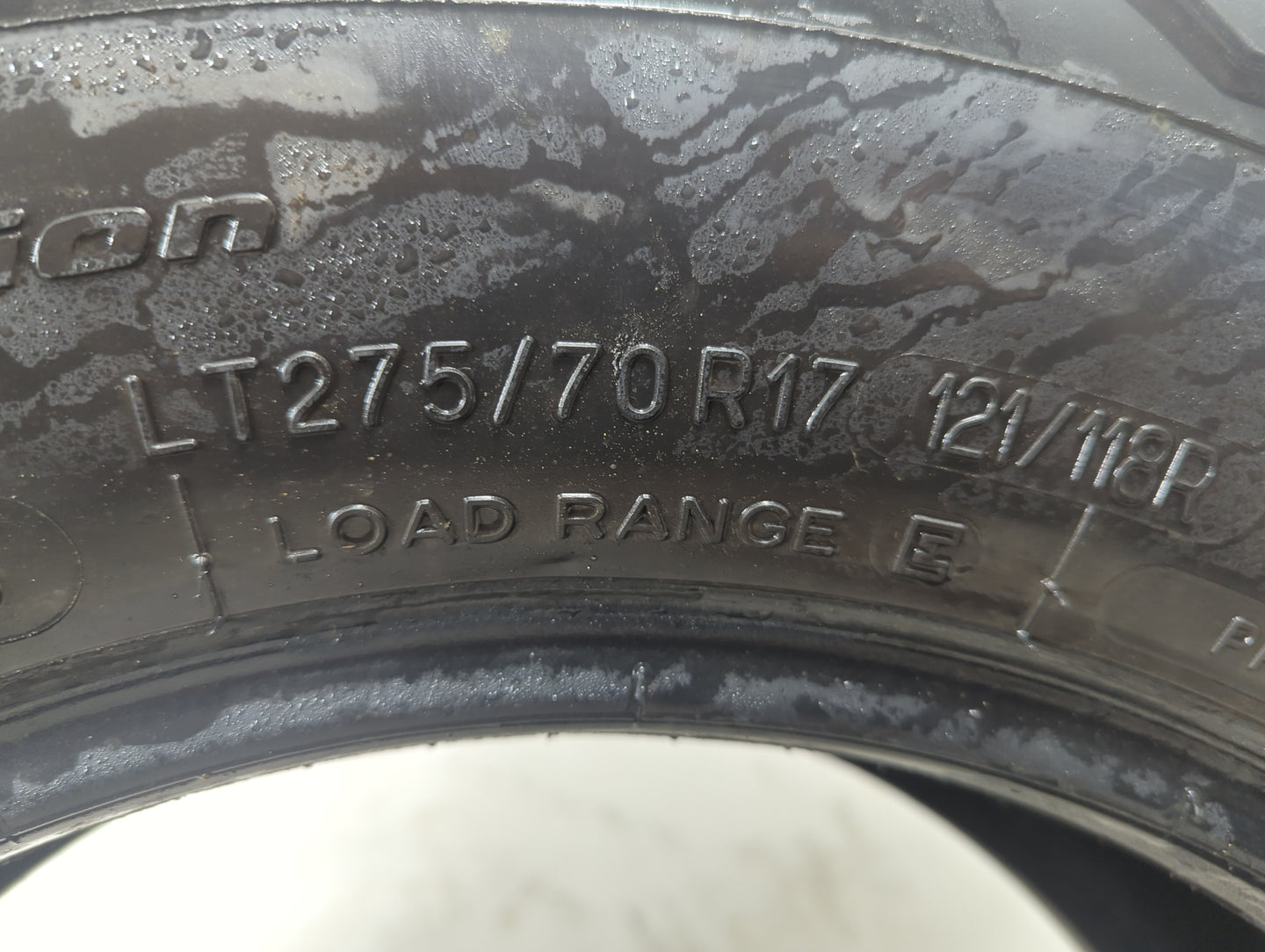 Used Tire 275/70R17 BFGOODRICH ALL-TERRAIN T/A KO2 121R - Tread Depth 11/32 - Oemusedautoparts1.com