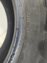 Used Tire 255/70R17 BRIDGESTONE DUELER H/T 110S - Tread Depth 10/32 - Oemusedautoparts1.com