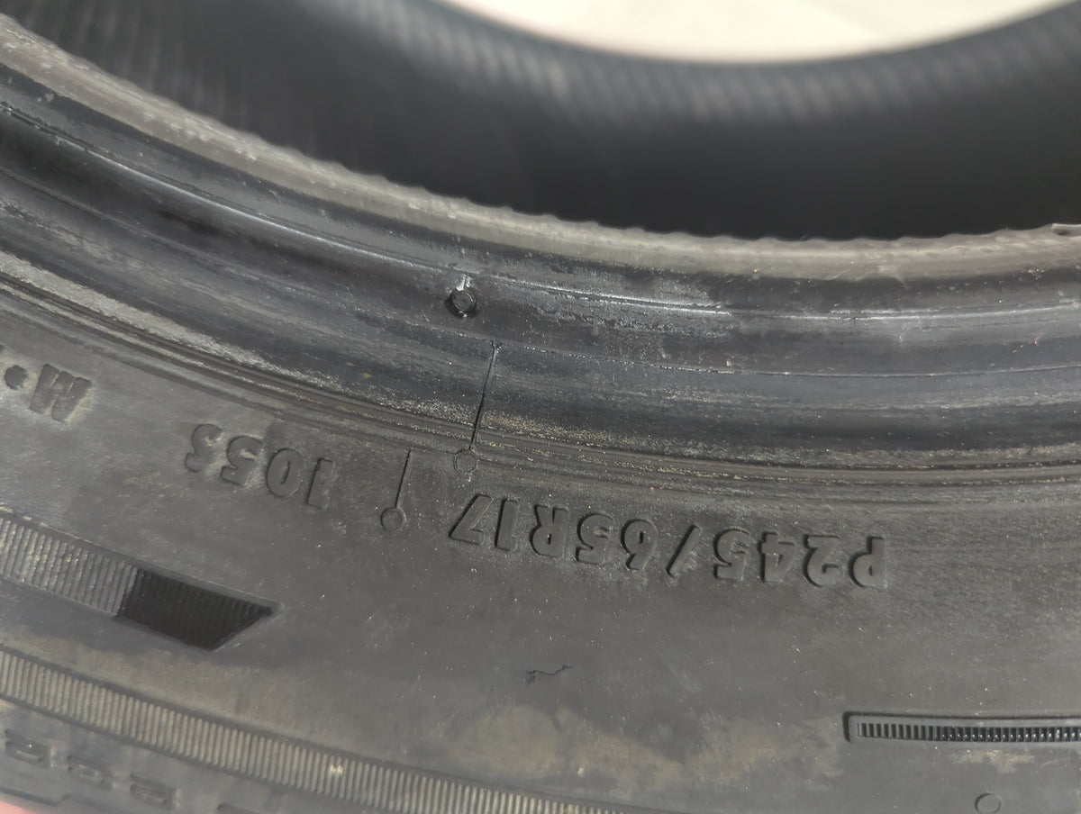 Used Tire 245/65R17 CONTINENTAL CONTITRAC - Tread Depth 12/32 - Oemusedautoparts1.com