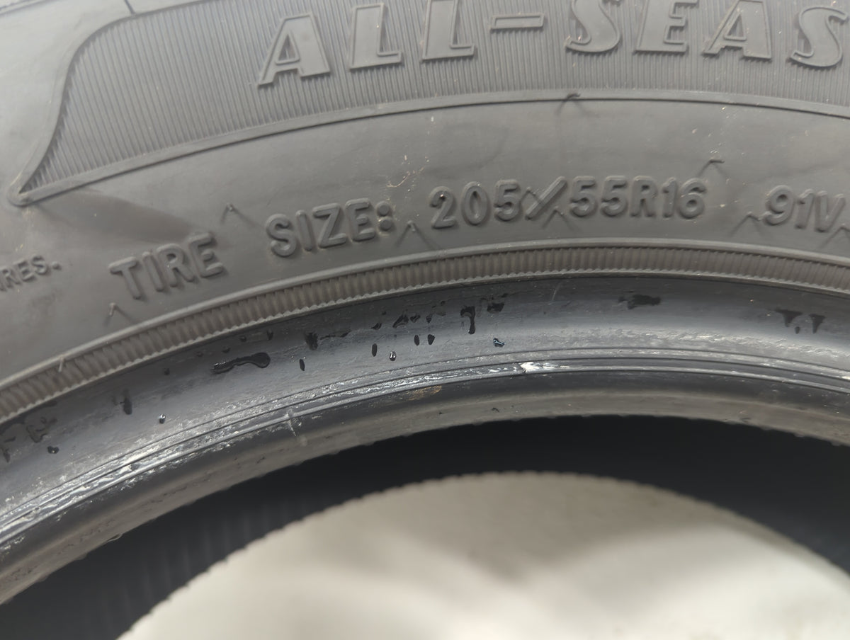 Used Tire 205/55R16 GOODYEAR RELIANT ALL-SEASON 91V - Tread Depth 9/32 - Oemusedautoparts1.com