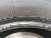 Used Tire 225/60R17 UNIROYAL TIGER PAW TOURING A/S 99H - Tread Depth 10/32 - Oemusedautoparts1.com