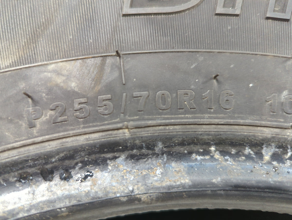 Used Tire 255/70R16 NEXEN ROADIAN DHT2 109T - Tread Depth 8/32 - Oemusedautoparts1.com