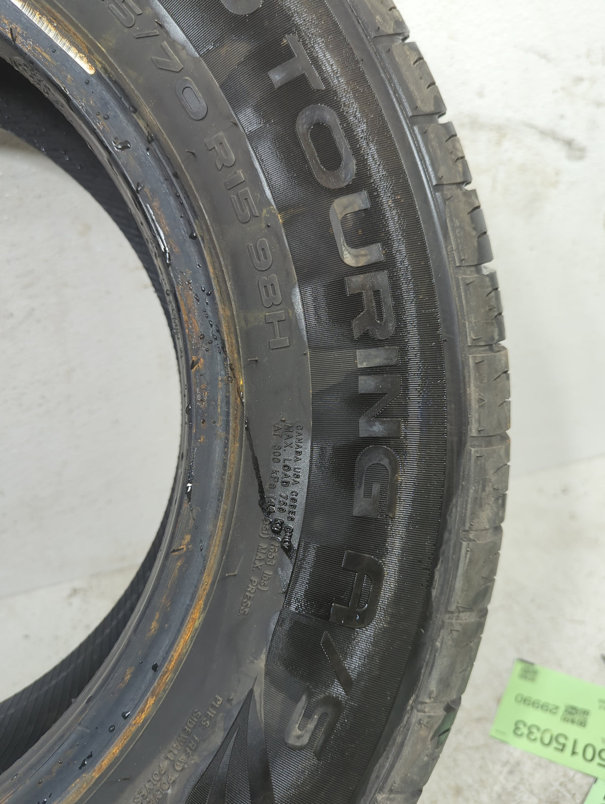 Used Tire 215/70R15 GT RADIAL CHAMPIRO TOURING A/S 98H - Tread Depth 8/32 - Oemusedautoparts1.com