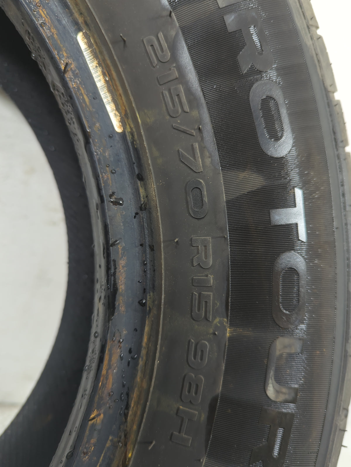 Used Tire 215/70R15 GT RADIAL CHAMPIRO TOURING A/S 98H - Tread Depth 8/32 - Oemusedautoparts1.com