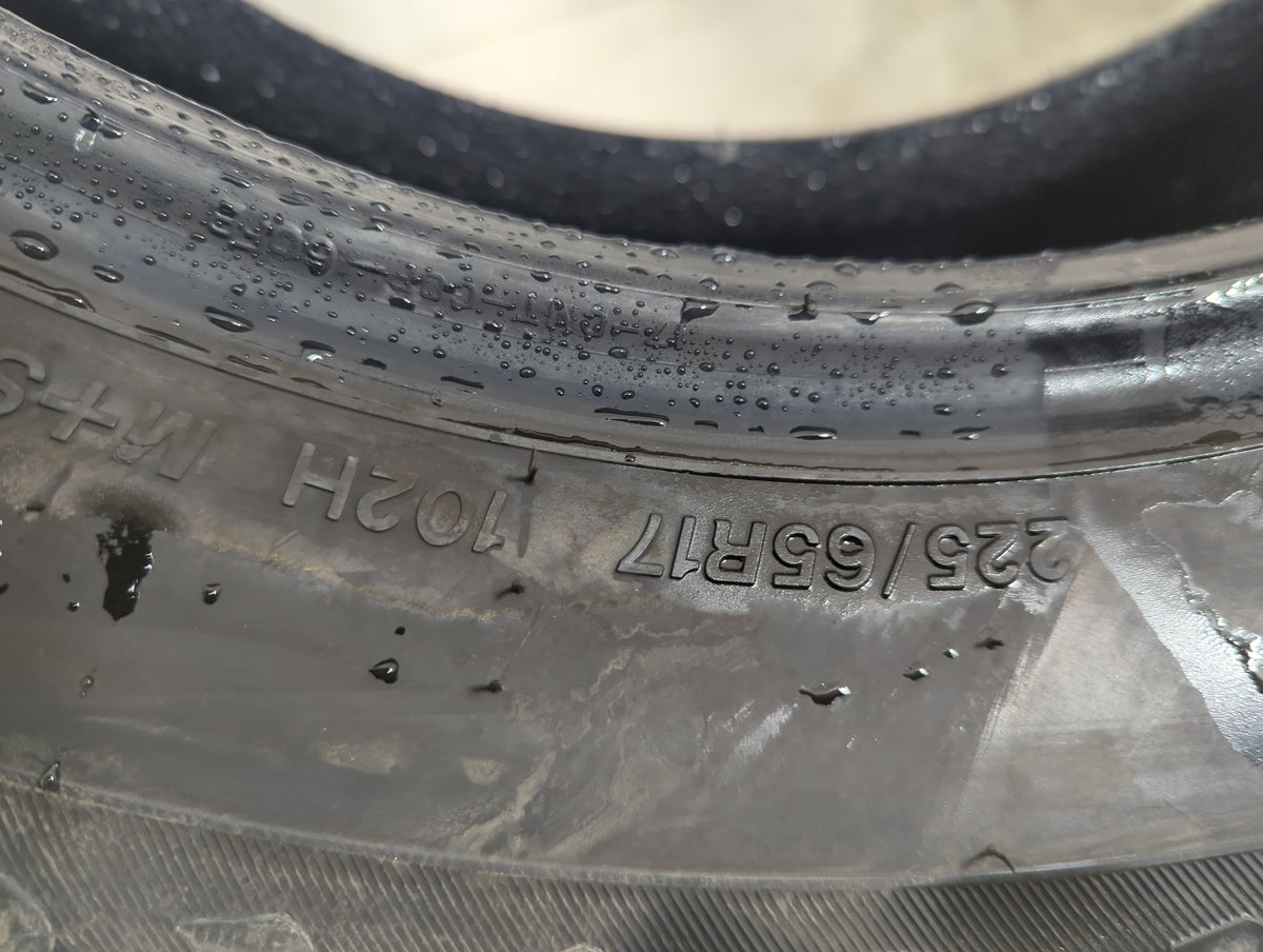 Used Tire 225/65R17 FIRESTONE ALL SEASON 102H - Tread Depth 9/32 - Oemusedautoparts1.com