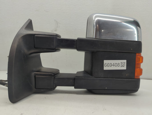 Driver Left Side View Manual Door Mirror Chrome - Oemusedautoparts1.com