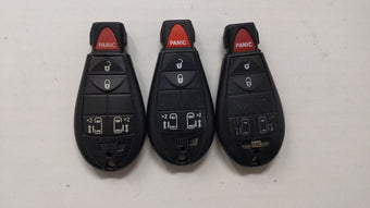 compare product Lot of 3 Aftermarket Keyless Entry Remote Fob MIXED FCC IDS MIXED PART